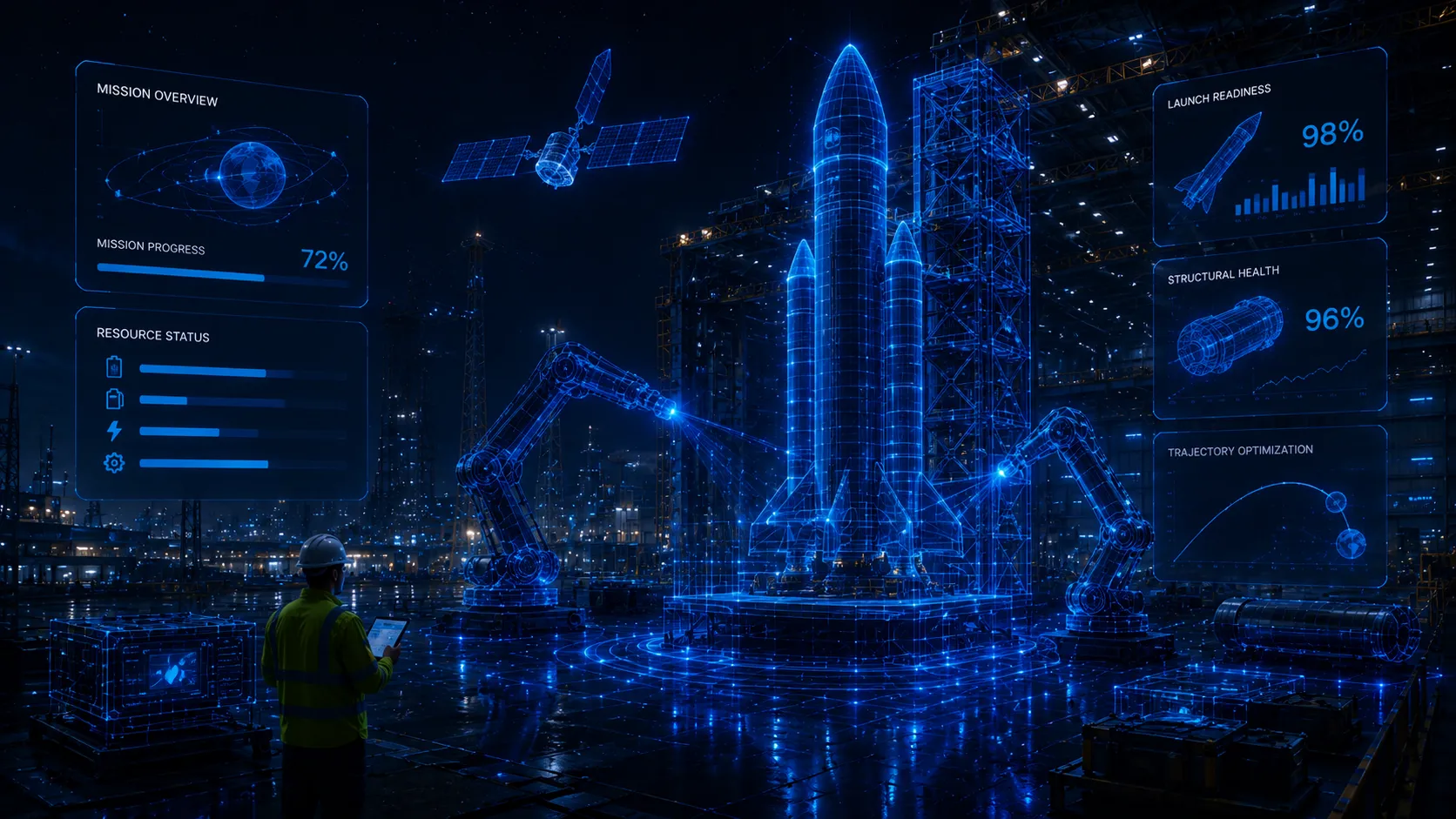 Neodustria aerospace intelligence platform — digital twin and mission assurance AI