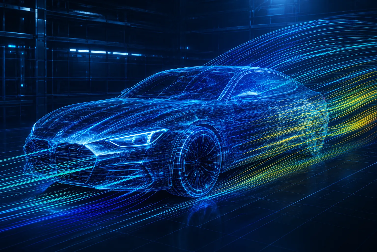 Aerodynamics optimisation — drag coefficient reduction simulation