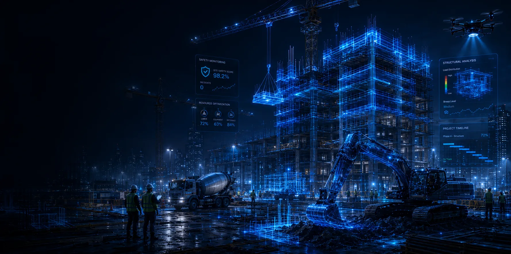Neodustria construction intelligence platform — digital twin and site AI