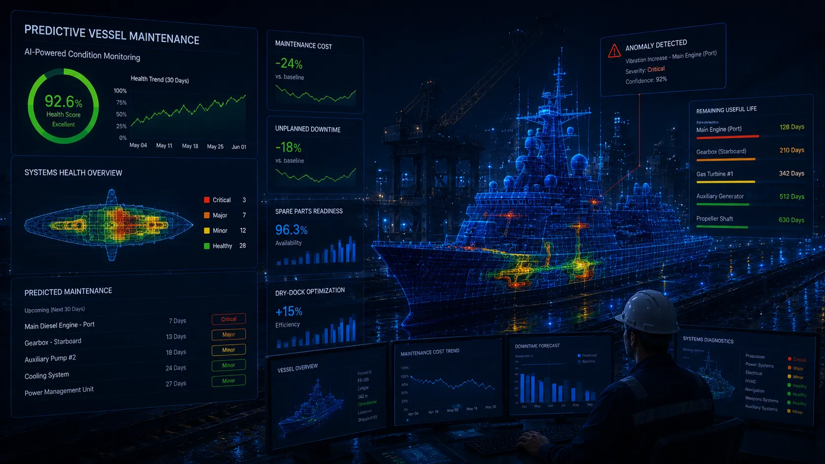Predictive vessel maintenance — naval maintenance cost reduction