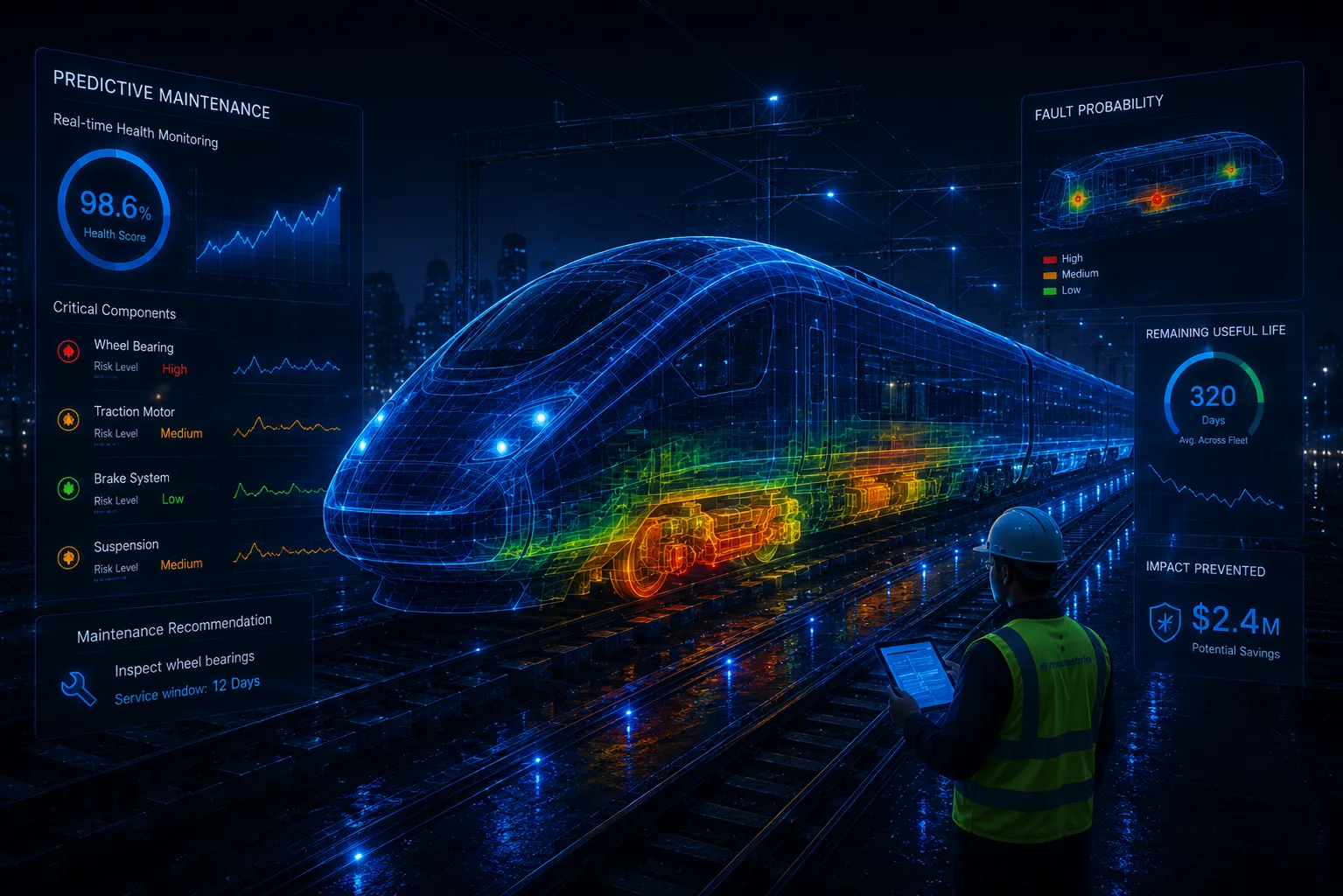 Predictive maintenance — rolling stock maintenance cost reduction